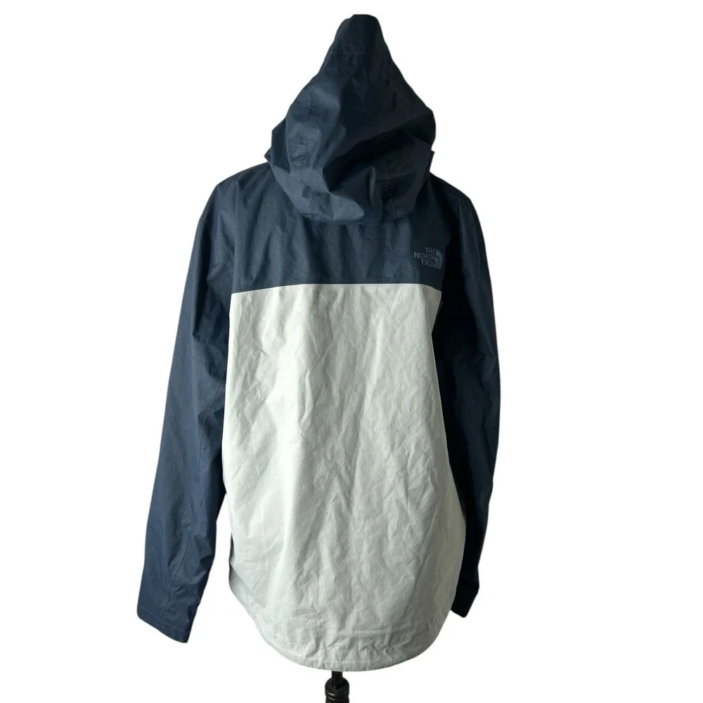 The North Face TNF DryVent Millerton Blue Full-Zip Lined Rain Jacket Men's L EUC